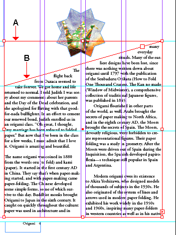 А. Ограничивающий контур. В. Фрейм